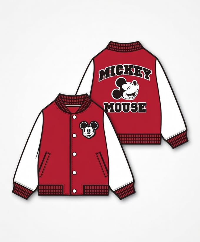 Mickey Mouse - bomberjasje - Maat 134/140