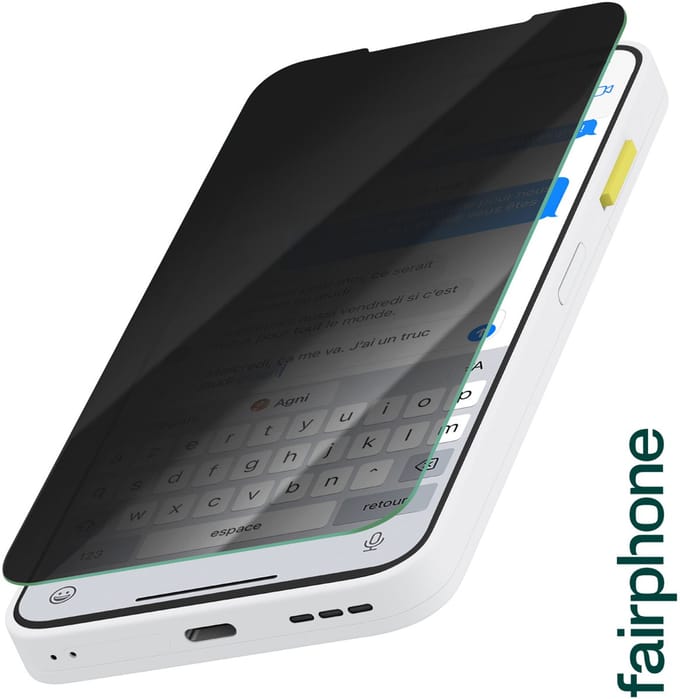 Originele FairPhone 6 / 6+ Screen Protector Privacy Filter Tempered Glass