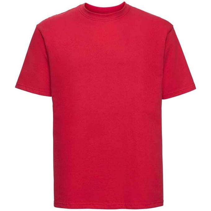 Russell Heren Ringspun Cotton Classic T-shirt (Klassiek rood)