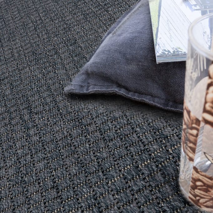 Flycarpets Binnen & Buitenkleed Timiso - Effen Uni - Marineblauw