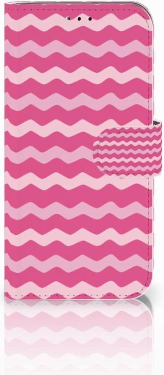 Samsung Galaxy A40 Telefoon Hoesje Waves Pink