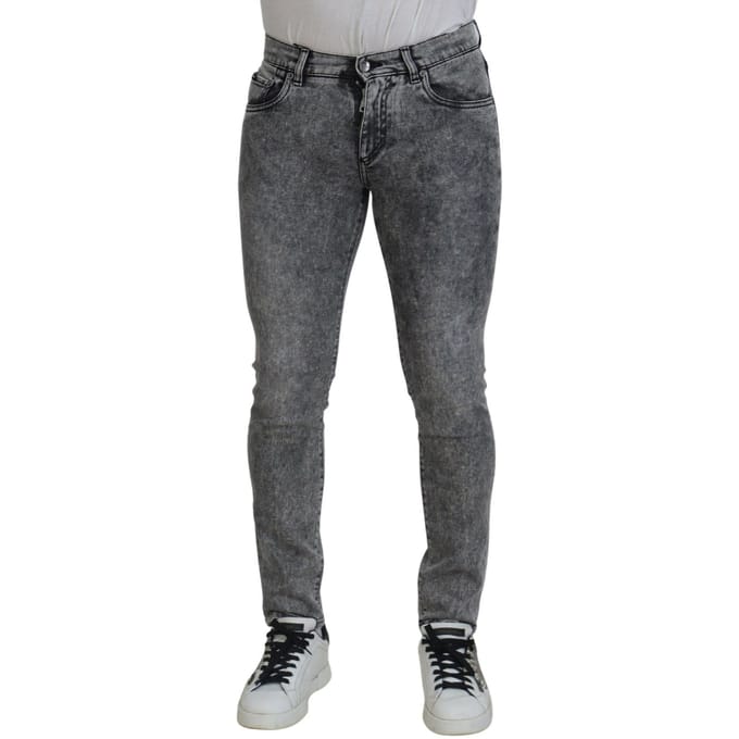 Slim Fit Acid Wash Jeans