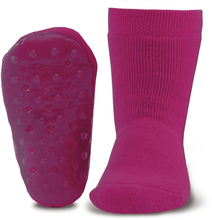 Antislip sokken effen donker fuchsia/paars-29/30