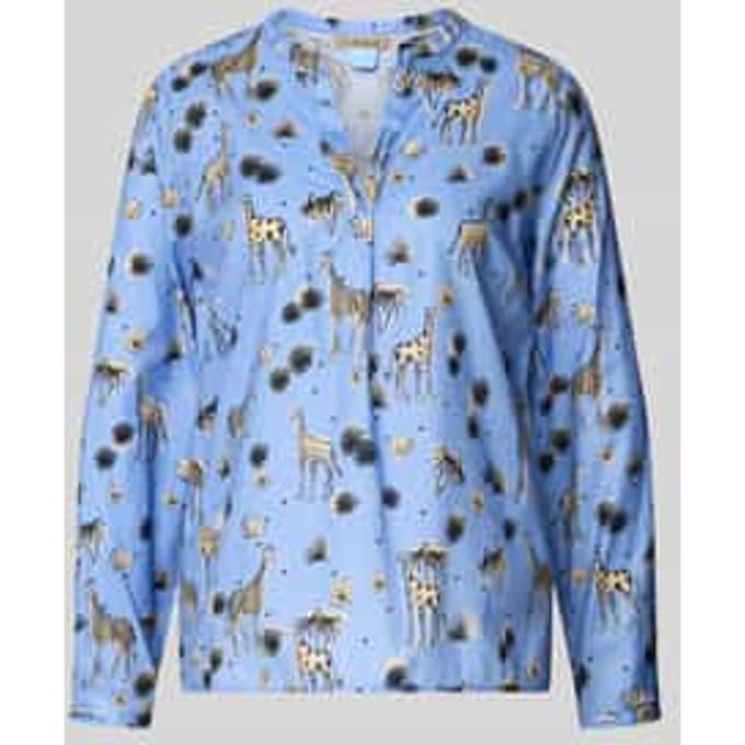 regular fit blouse met all-over motiefprint model 'Vince'