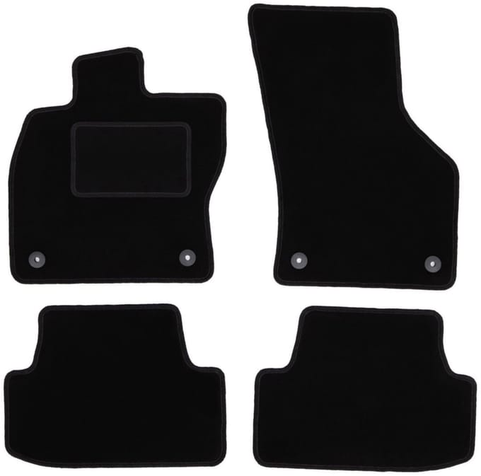 Zwarte veloursmatten voor: Audi A3 8V hatchback 5-deurs, cabrio (2012-)