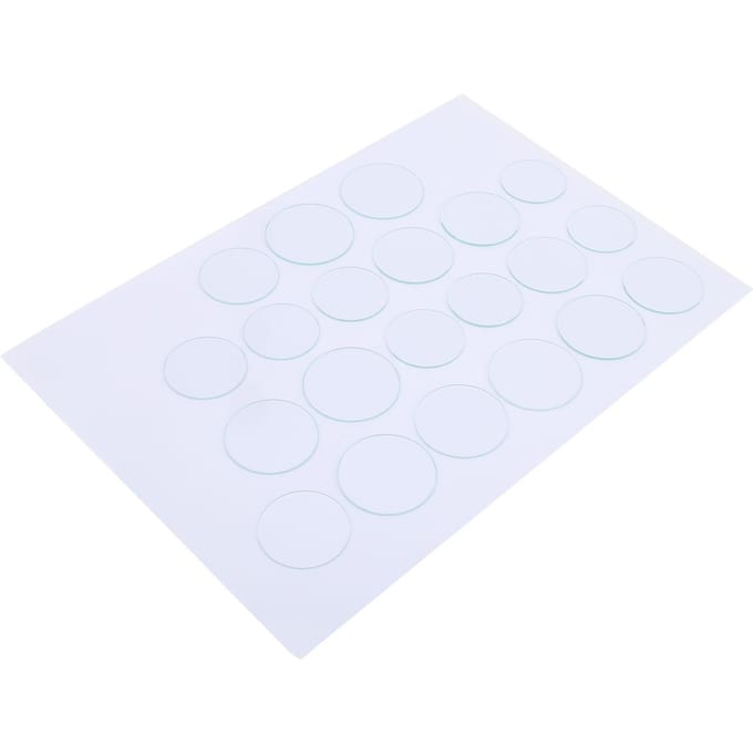 21 stuks 35?45mm Vlak Horlogeglas Lens Set Gladde Rand Hittebestendig Dikte 1.2mm white