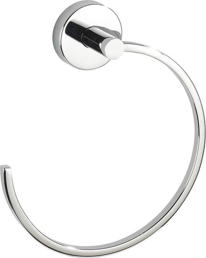 Wenko Handdoekring Capri 21,5 X 18,5 Cm Zink Zilver