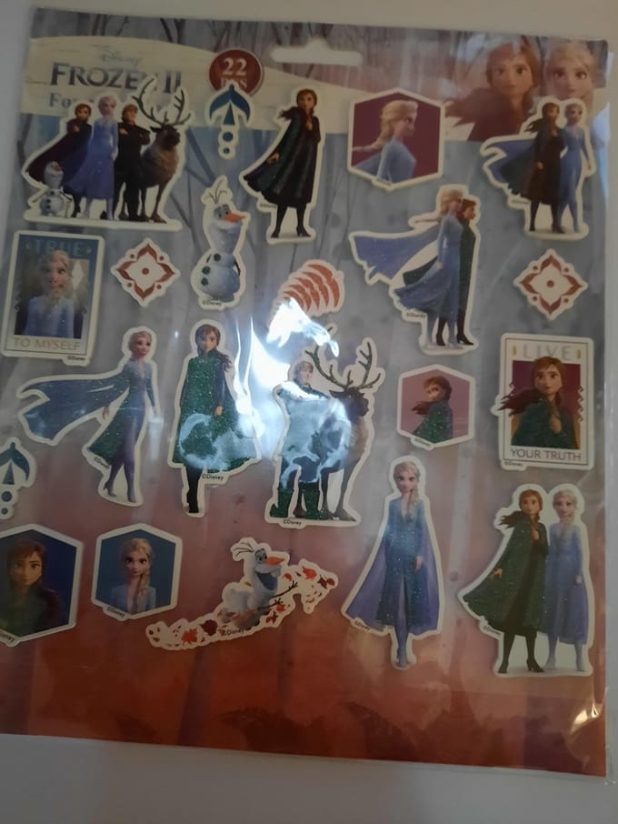 Frozen 2 x 22 stickers - foam