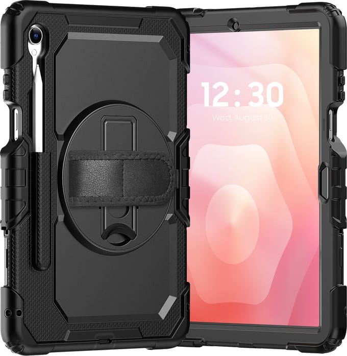 Cazy tablet Hoes geschikt voor Samsung Galaxy Tab S11 - Shockproof Case met Screenprotector - Zwart