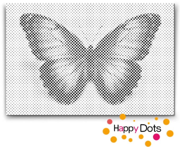 HappyDots DOT Painting Vlinders 05 - 40x60cm