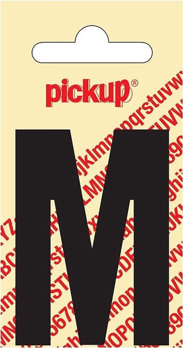 Pickup plakletter Nobel 60 mm zwart M - 31002060M
