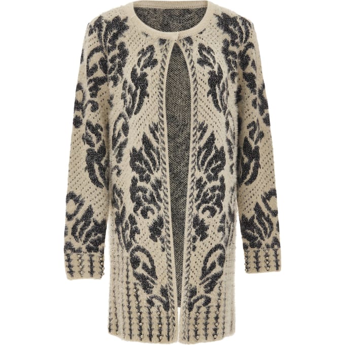 Faina Vest Dames beige/ zwart