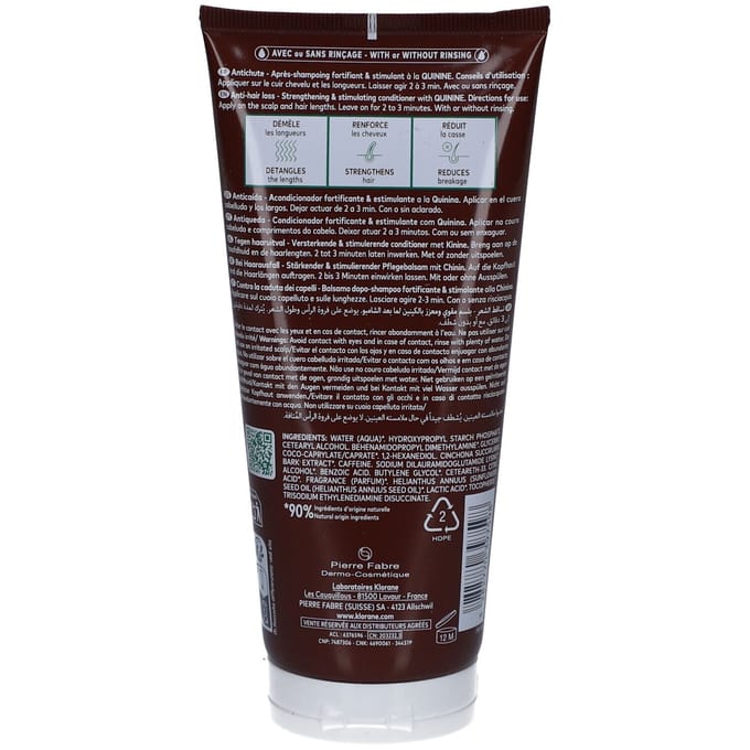 Klorane Force - Vermoeid haar | ANTICHUTE Versterkende & stimulerende conditioner met kinine 200 Shampoo