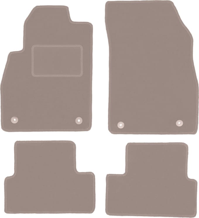Beige velours matten voor: Opel Cascada cabrio (2012-)