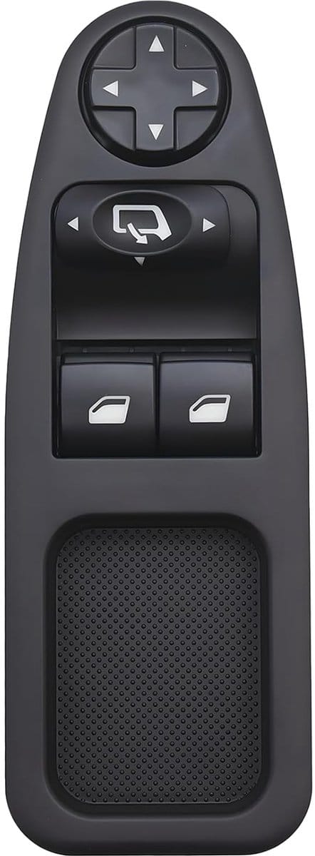 Raambediening Schakelaar - Knoopschakelaar - Auto Reparatie - 13-pins Aansluiting - 15.5 cm - Zwart