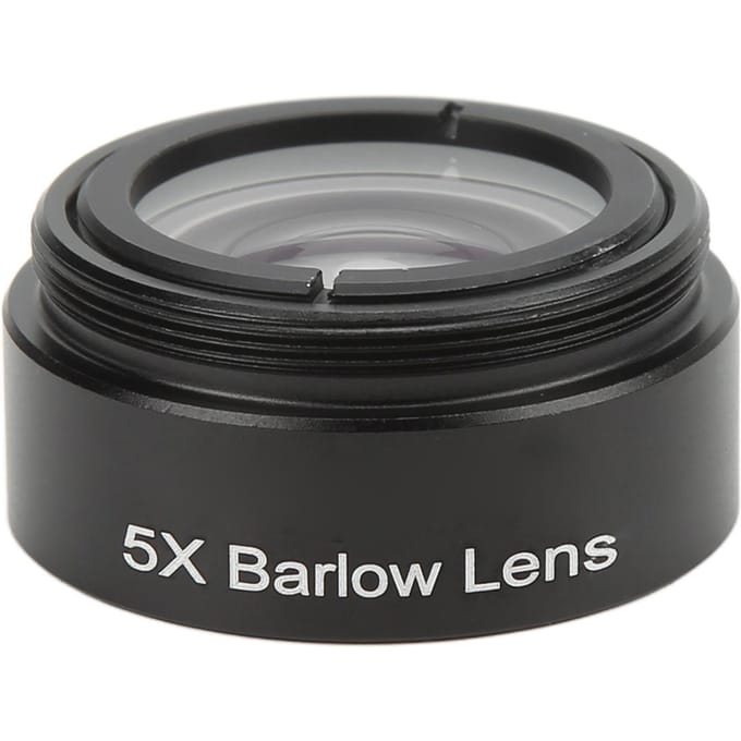 Lentille de Barlow 5X M28.6, interface filetée, objectif auxiliaire pour microscope stéréo