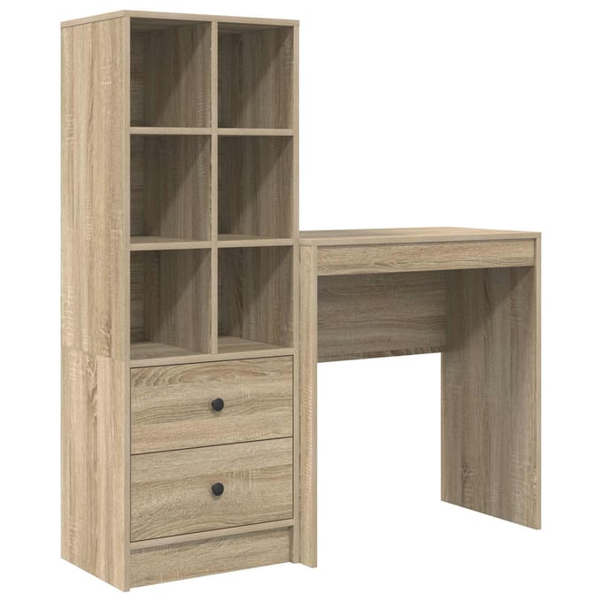 vidaXL - Bureau - Sonoma - Eik - 115,5 - x - 40 - x - 127 - cm - 2 - st