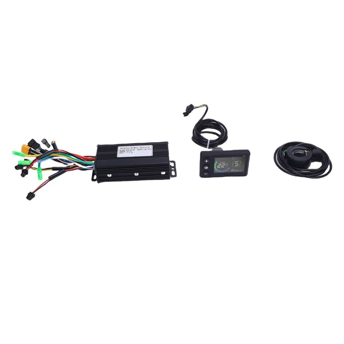 Elektrische Fiets Controller Kit 36V 48V 26A 3 Modes Controller met 130X Duimgashendel S869 Kleur black