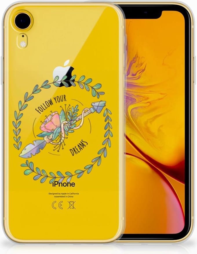 Apple iPhone Xr Telefoonhoesje met Naam Boho Dreams