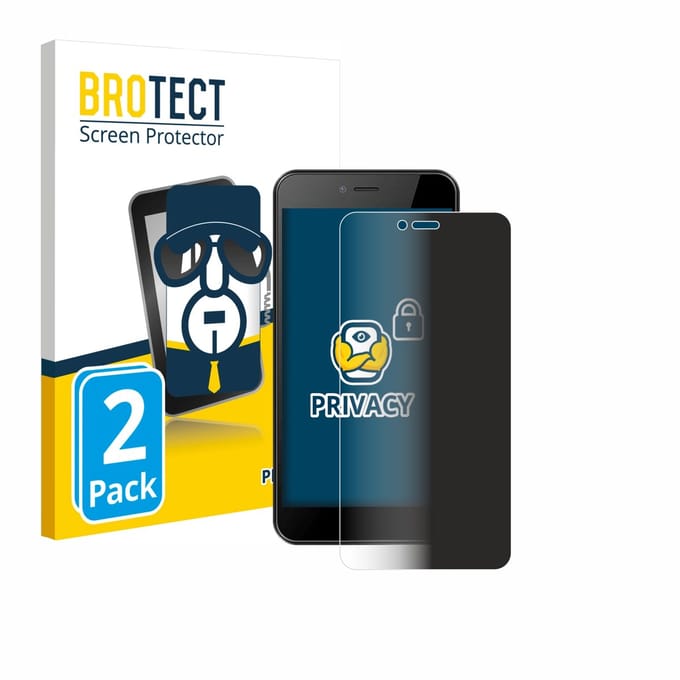 BROTECT - privacy screenprotector voor HTC Wildfire E5 Life - Folie Beschermfolie Blauwlichtfilter 2 Stuks