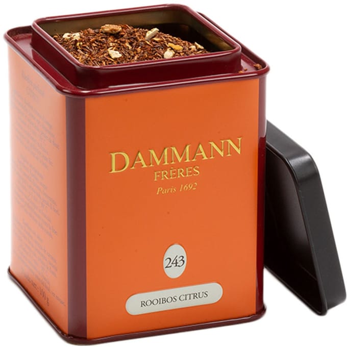 Vruchten- en kruidenthee Dammann Frères Rooibos Citrus, 100 g