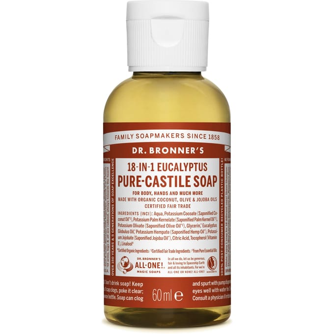 Dr Bronners Liquid soap eucalyptus 60 Milliliter