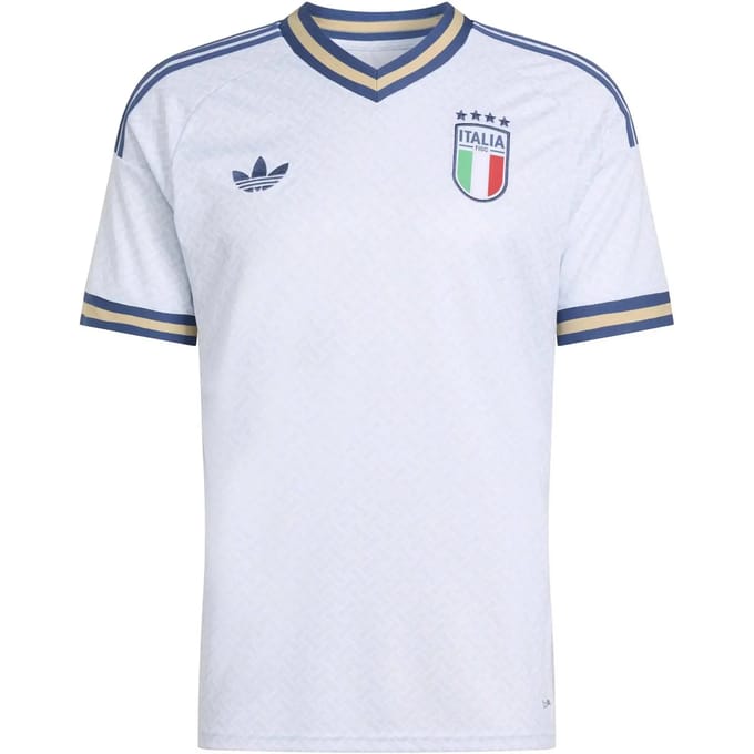 Adidas Italy Truien/Replica's Heren - Blauw - Maat M - Poly Jersey