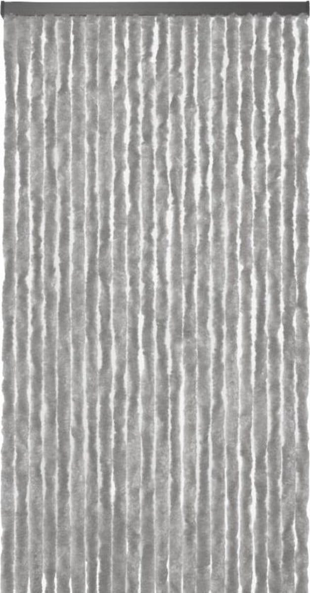 Kattenstaart - Vliegengordijn - Horgordijn - 90cm x 220cm - Uni Grijs