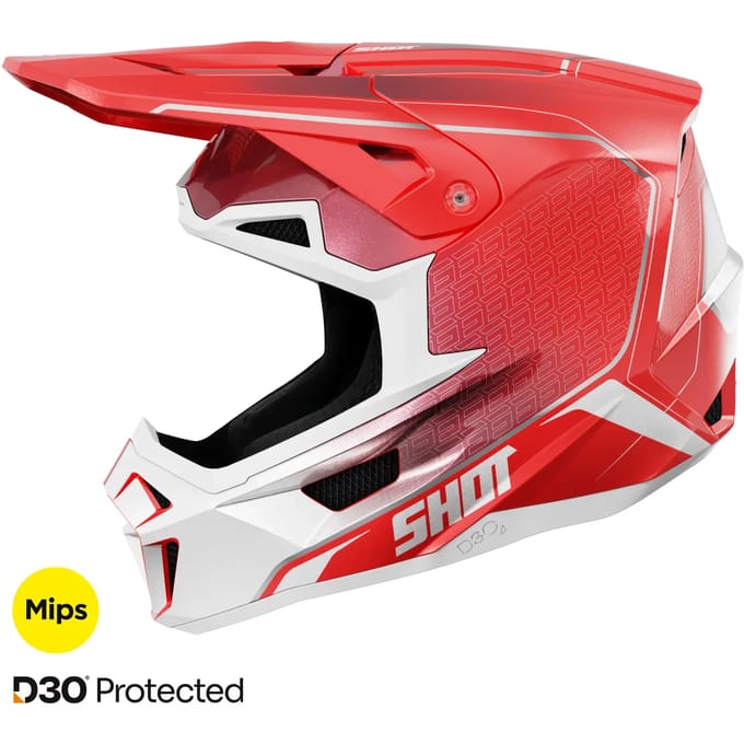 Volle motorhelm Shot Race Gear Lite Challenger
