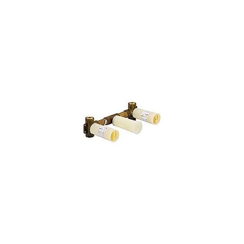 Hansgrohe basic body for 3-hole wall-mounted washbasin mixer