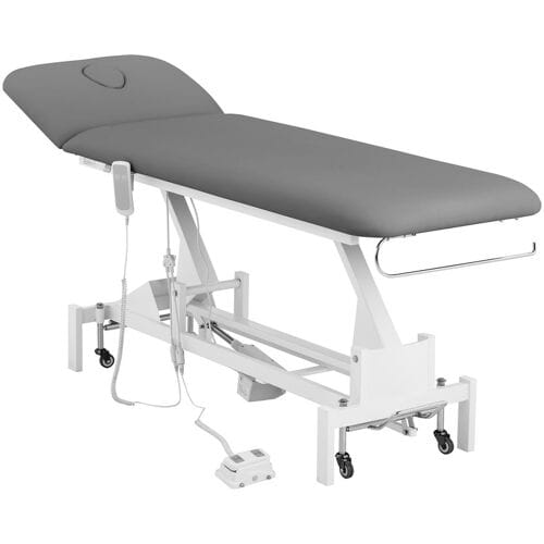 physa Massagetafel - 1 motor - 200 kg - Grijs/Wit 10040524