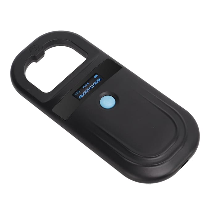 Zwarte Huisdier Microchip Scanner 134.2KHz Dierlijke Handheld Lezer Huisdier Tag Scanner voor Katten Honden black