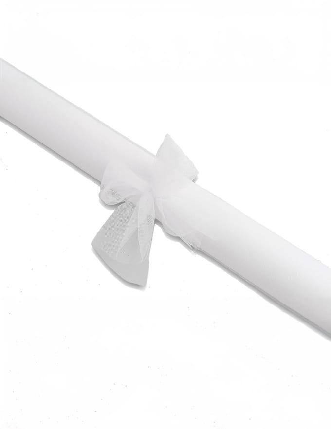 ARTYFETES - Rol witte tule 7 m x 48 cm voor bruiloft