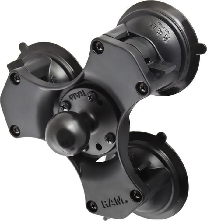 Triple 8.5 cm zuignap houder C-kogel RAP-365-224-1U