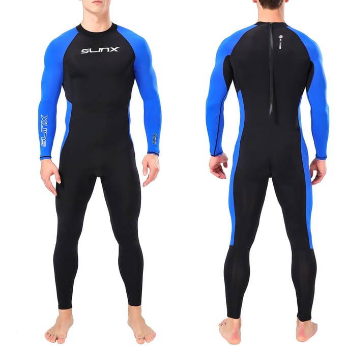 Combinaison de plongée à séchage rapide, Protection UV, une pièce, manches longues, maillot de bain avec fermeture éclair au dos pour M black
