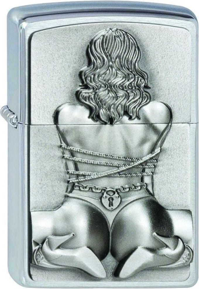 Zippo aansteker Bondage Girl Emblem