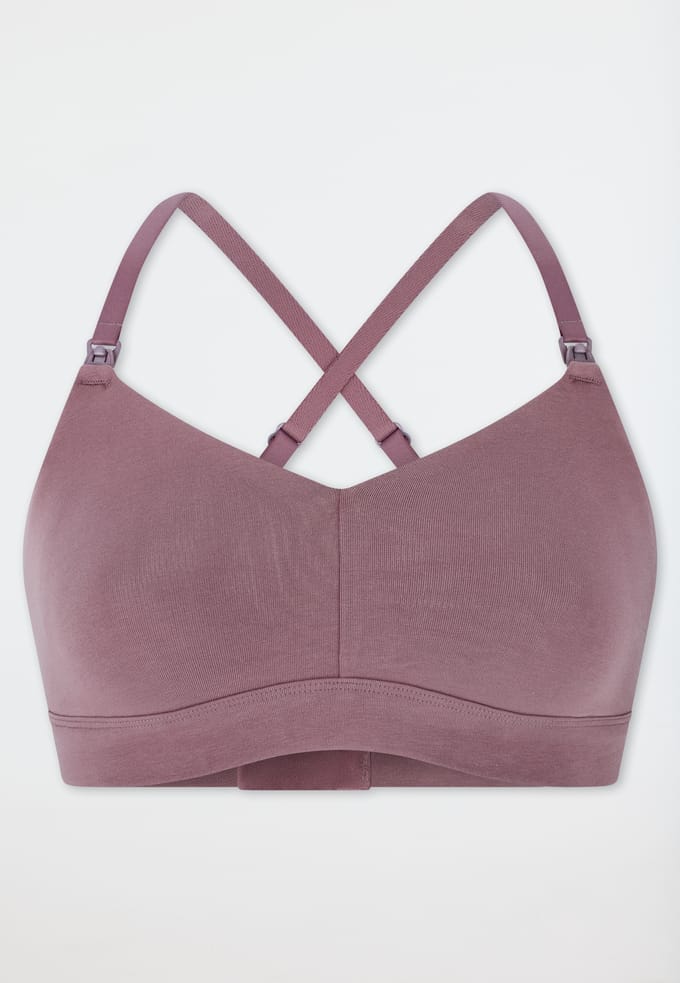 Soft-Bra zwangerschapslingerie mauve - Unique Maternity 38