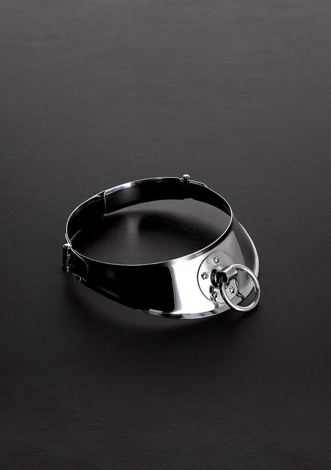 Locking Men's Collar with Ring (13.5")