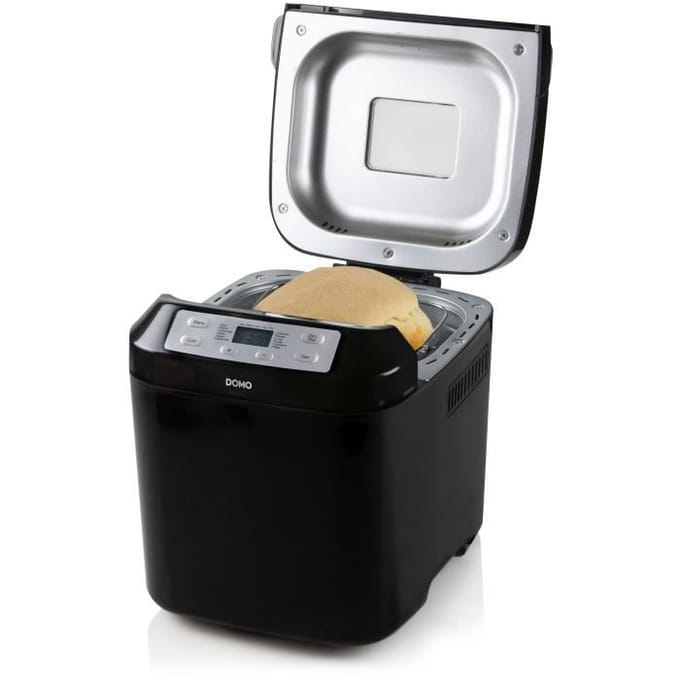 DOMO B3974 Broodbakmachine – 12 Programma’s – 750-1000g – Glutenvrij Programma –Zwart