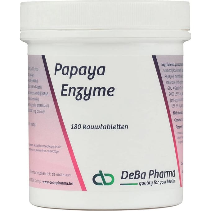 DebaPharma Papaya Enzyme 180 Kauwtabletten