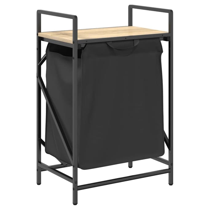 vidaXL - Wasmand - 1 - vak - met - plank - sonoma - eikenkleurig