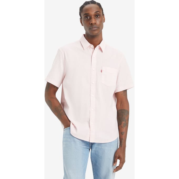 Levi's Ss Classic 1 Pkt Standrd Potpourri Cotton Maat: S | Casual Overhemden Outlet | Heren | Roze