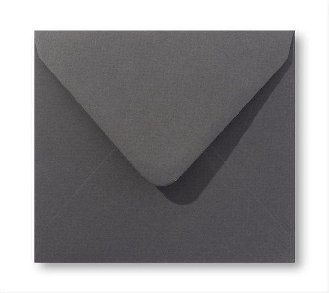 Envelop Vintage  14 x 14 cm Atracietgrijs 60 stuks