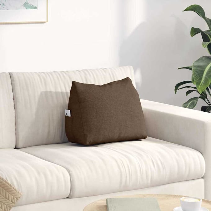 vidaXL Rugkussen Bruin 45 x 20 x 35 cm Stof