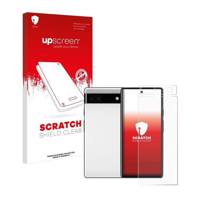 upscreen - Screenprotector voor Google Pixel 6a (Voor+Camera) - Folie Beschermfolie transparant