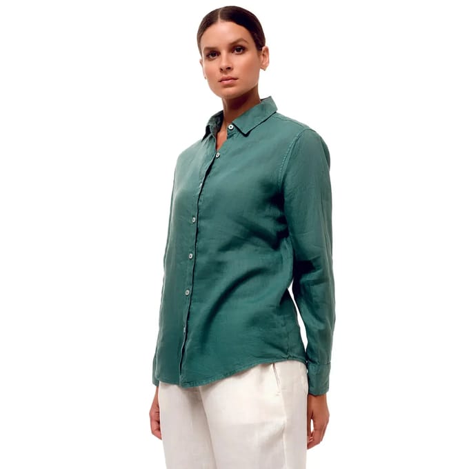Damenlinnen lange mouwen blouse Haris Cotton Essentials