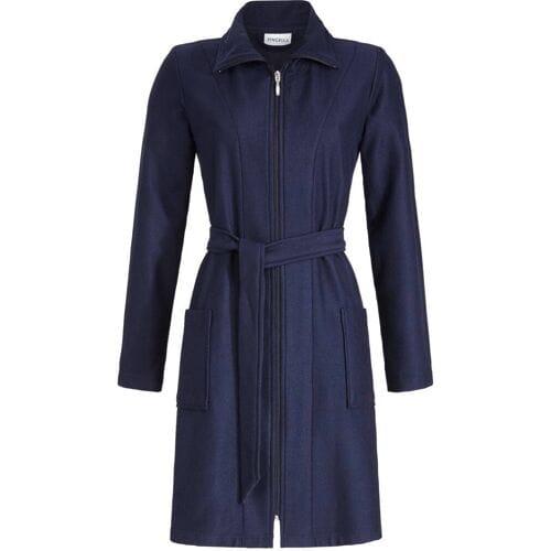 Stoere dames badjas Ringella blauw - Blauw - Maat - 46
