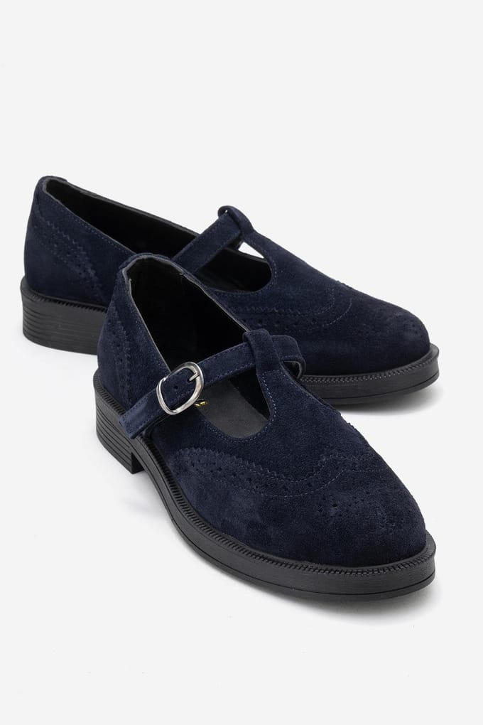 Janney Leren Band Loafers