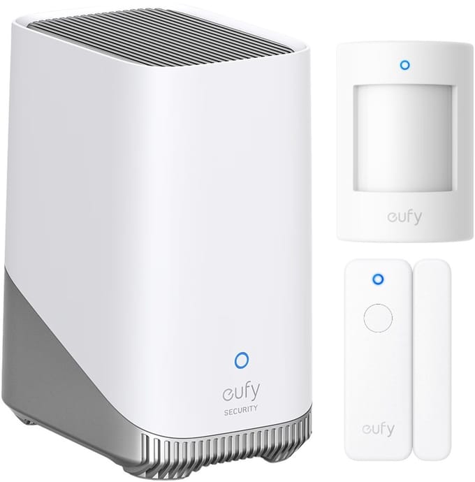 eufy Security HomeBase 3 S380 basissysteem + E20 raam/deur sensors + E20 bewegingsmelder - Alarm Bundel