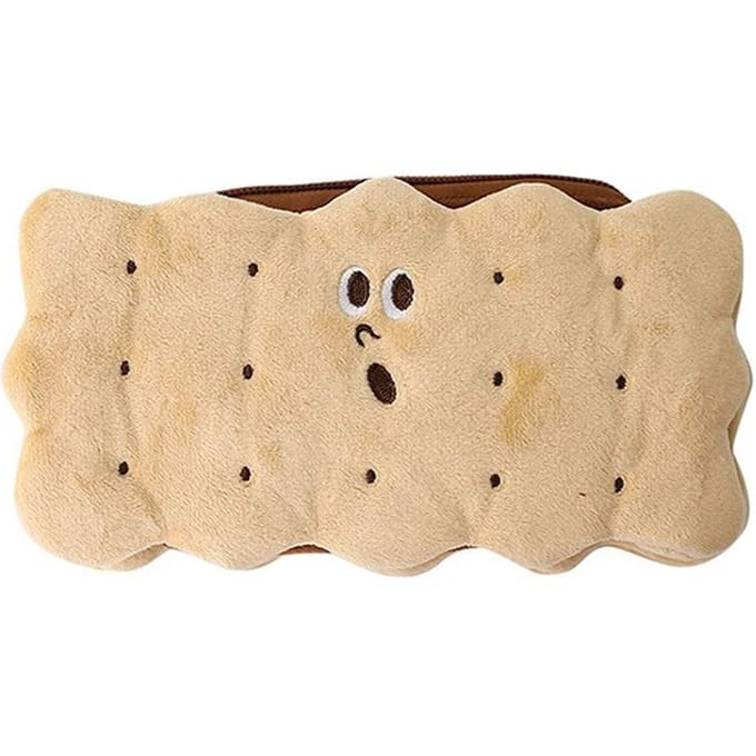 Creatieve Simulatie Broodje Koekje Etui Kawaii Pluche Etui Student Schrijfwaren Opbergtas Studentenspullen